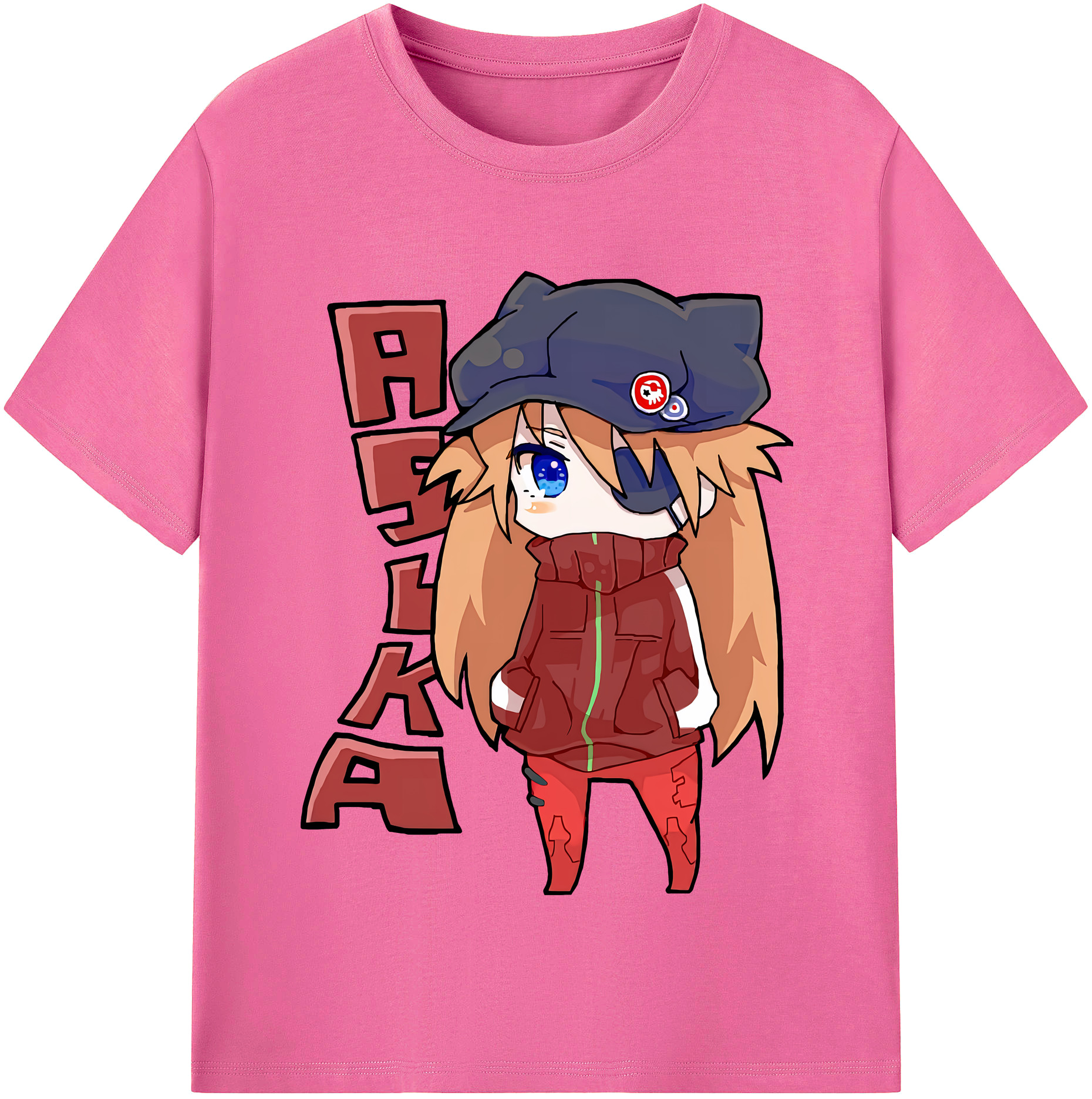 （画像用） EVA 新世紀エヴァンゲリオン レディースカジュアルプリントTシャツ（綿100％）